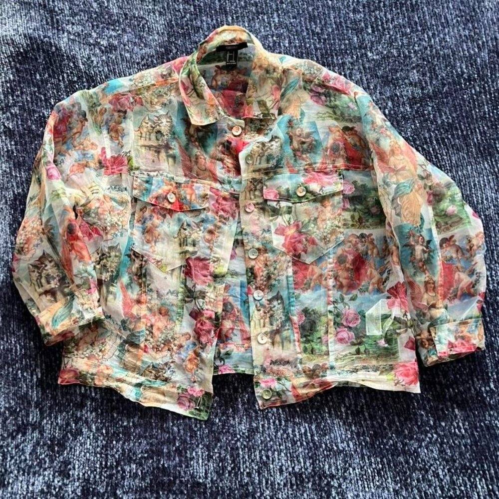 Mesh Angel Paintings jacket☁️🎨
